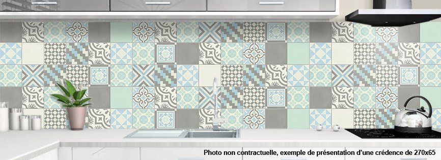 crédence de cuisine décorative | CARREAUX DE CIMENT BELLE ...