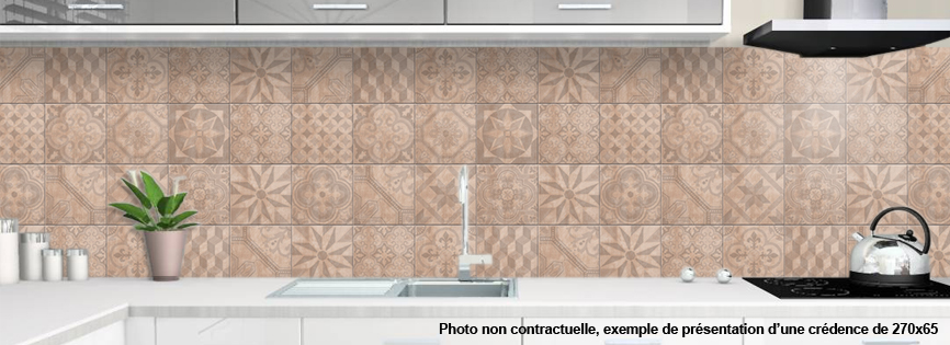 credence plexiglas pour cuisine | CARREAUX DE CIMENT BEIGE