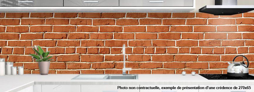 Credence imitation brique Credence imitation brique