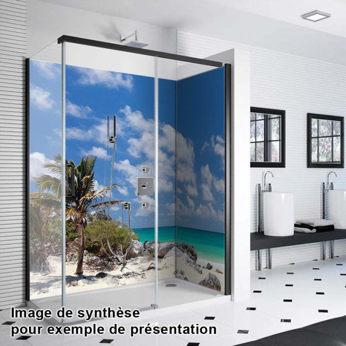2 panneaux de douche CARAIBE