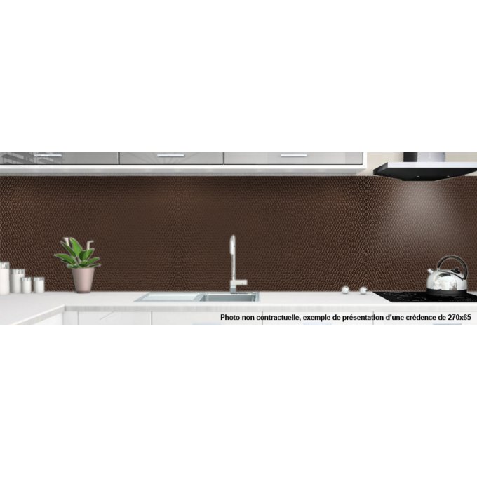 credence cuisine salle de bain motif cuir